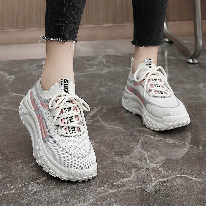Damen Sportliche Fashion Sneakers mit atmungsaktivem Obermaterial Heidi Mode - Image 4