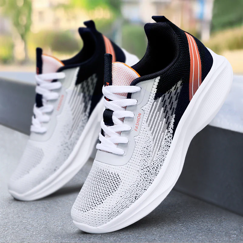 Damen Sportliche Fitness-Sneaker mit atmungsaktivem Obermaterial und dämpfender Sohle Heidi Mode