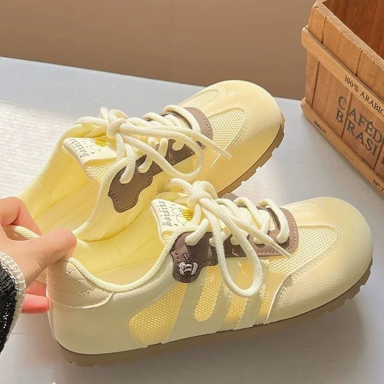 Damen Sportliche Freizeit-Sneaker mit atmungsaktiver Mesh-Oberfläche und bequemer Dämpfung Heidi Mode