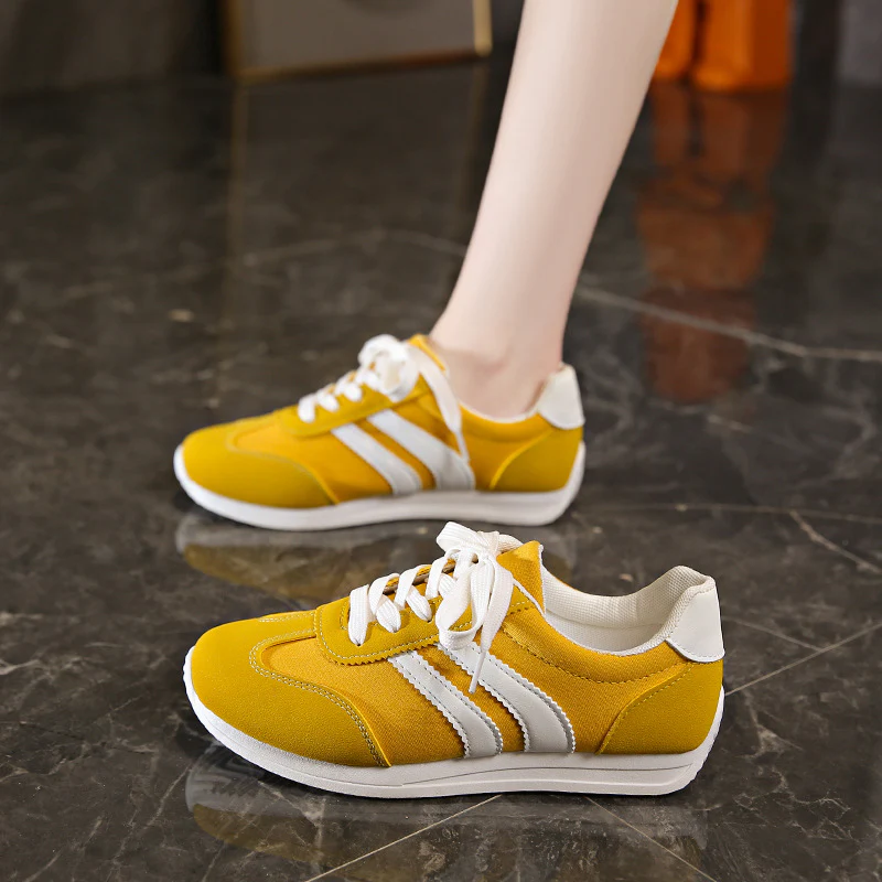 Damen Sportliche Freizeit-Sneaker mit atmungsaktiver Oberflächenstruktur und rutschfester Sohle Heidi Mode - Image 3