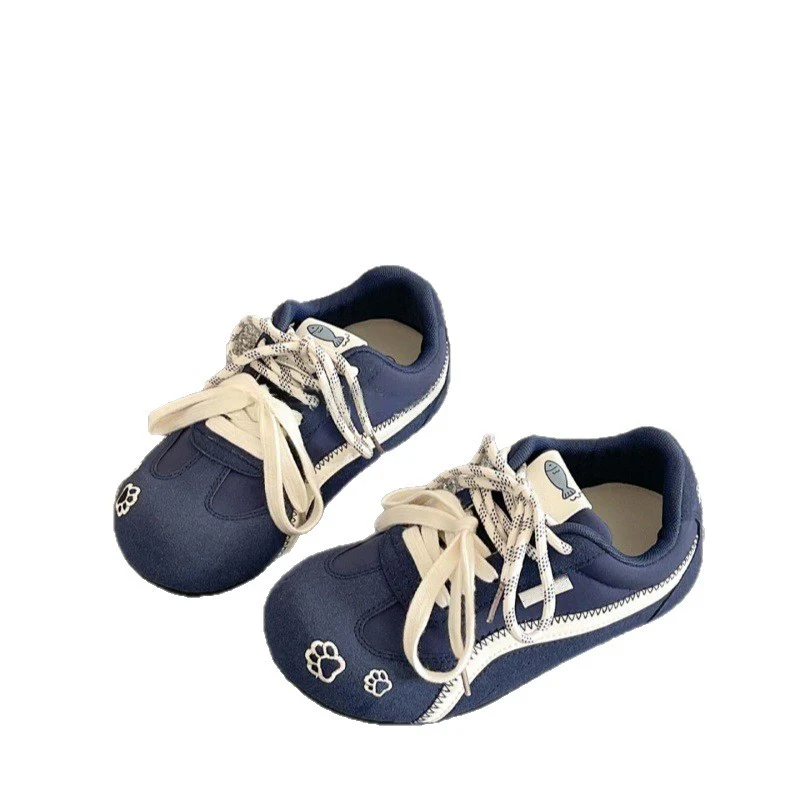 Damen Sportliche Freizeit Sneakers mit pfotenmotivierter Verzierung Heidi Mode - Image 5