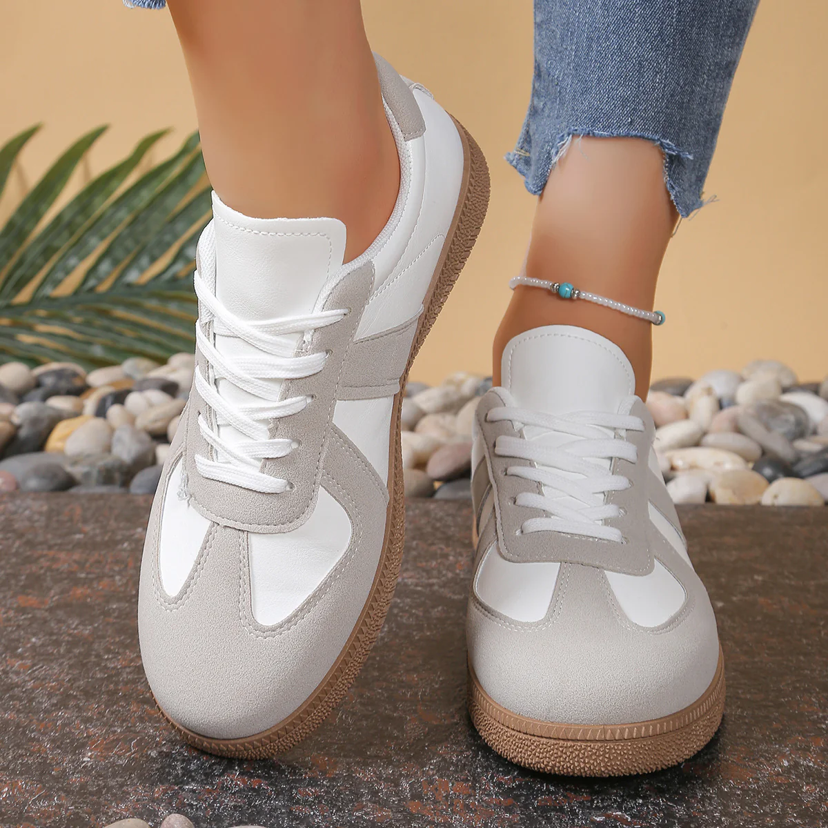 Damen Sportliche Freizeitschuhe mit atmungsaktivem Obermaterial und rutschfester Sohle Heidi Mode