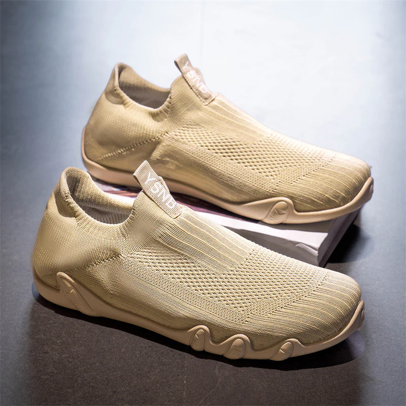 Damen Sportliche Freizeitschuhe mit flexiblem Strickoberteil und rutschfester Sohle Heidi Mode - Image 4