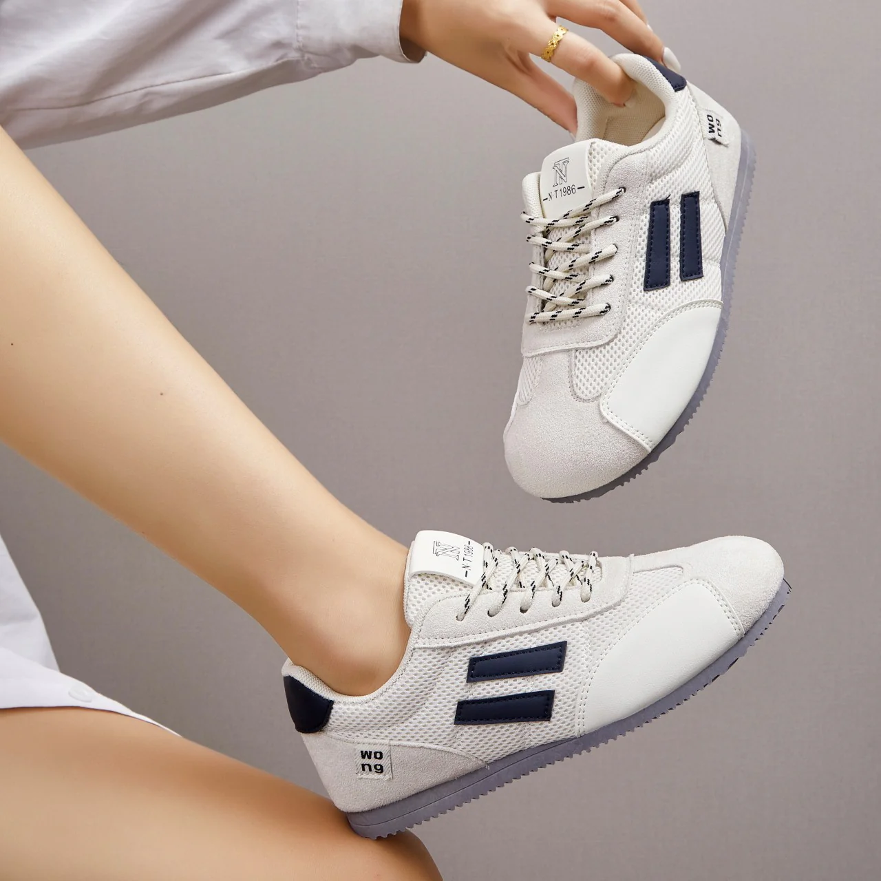 Damen Sportliche Freizeitschuhe mit rutschfester Laufsohle und atmungsaktivem Mesh-Heel Heidi Mode - Image 8