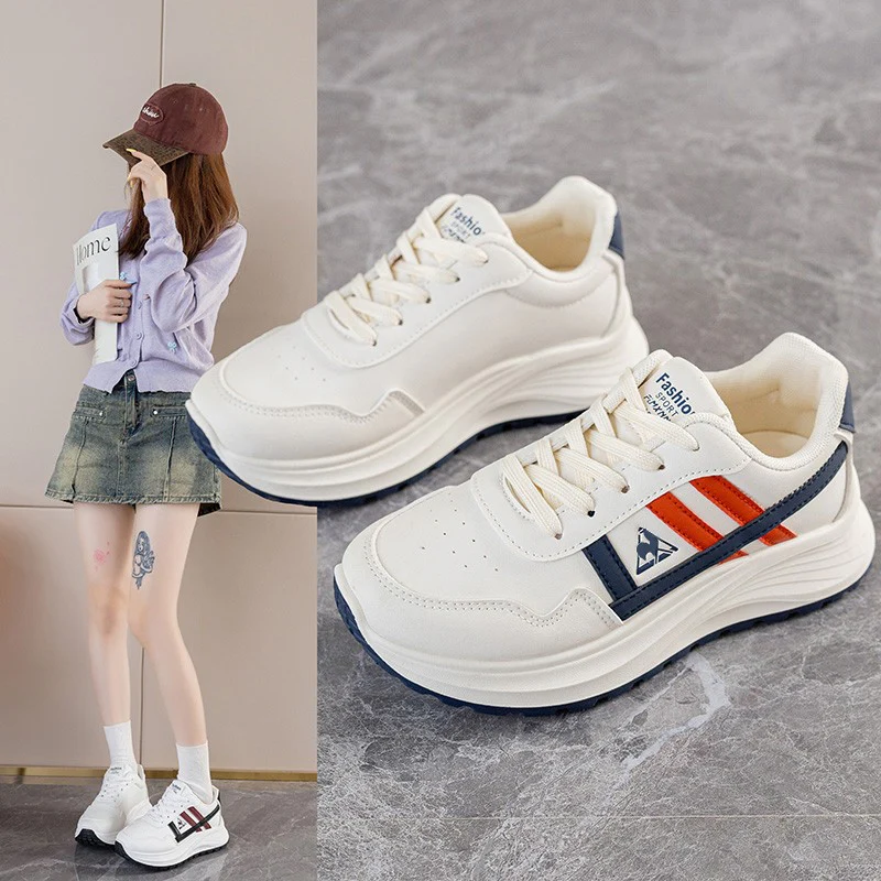 Damen Sportliche Freizeitsneaker aus hochwertigem Synthetikmaterial mit dämpfender Laufsohle Heidi Mode - Image 2