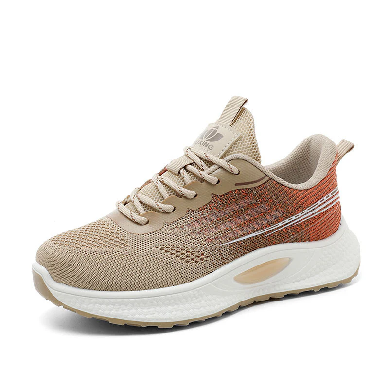 Damen Sportliche Freizeitsneaker mit atmungsaktivem Mesh-Obermaterial und dämpfender Sohle Heidi Mode