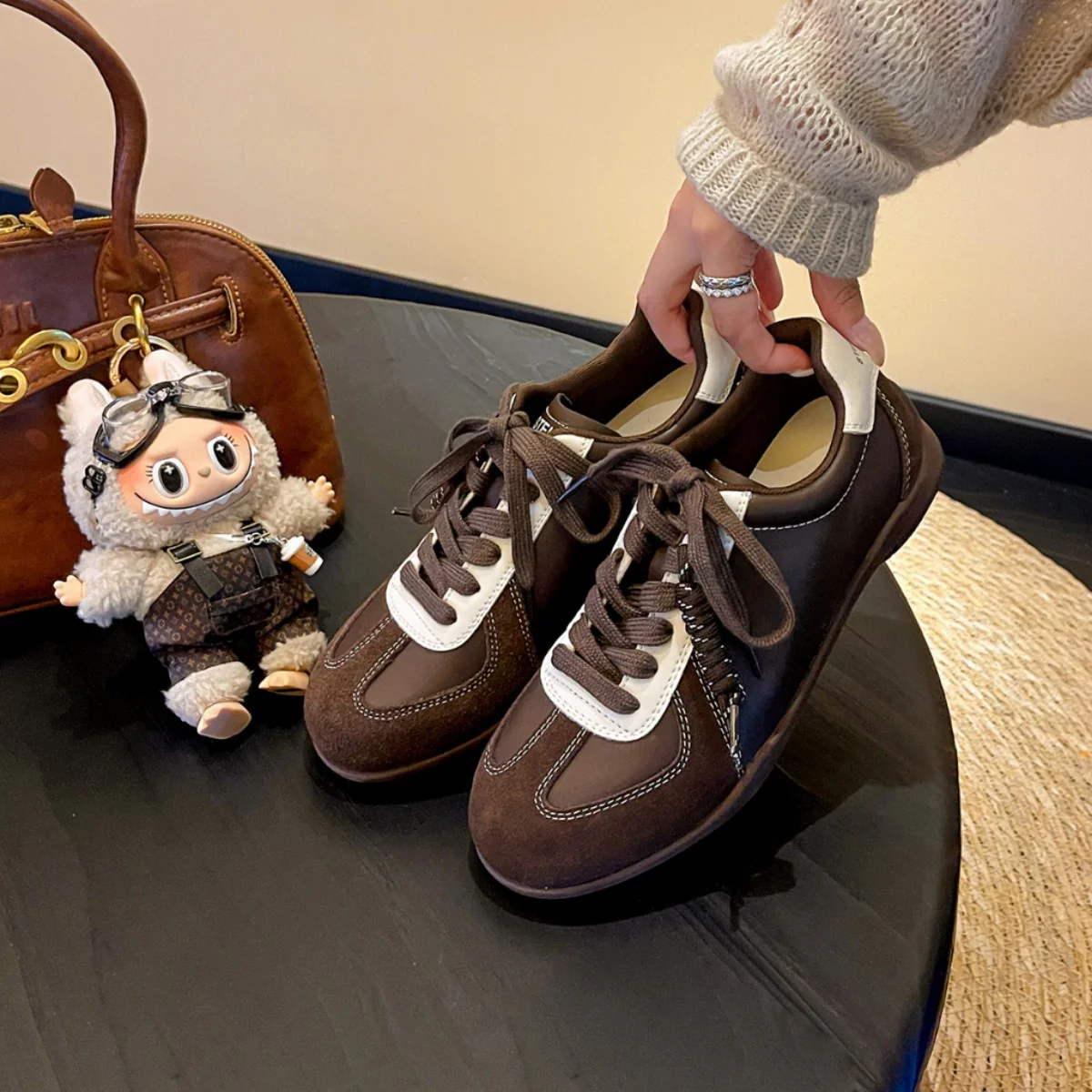 Damen Sportliche Freizeitsneaker mit atmungsaktivem Obermaterial und rutschfester Sohle Heidi Mode