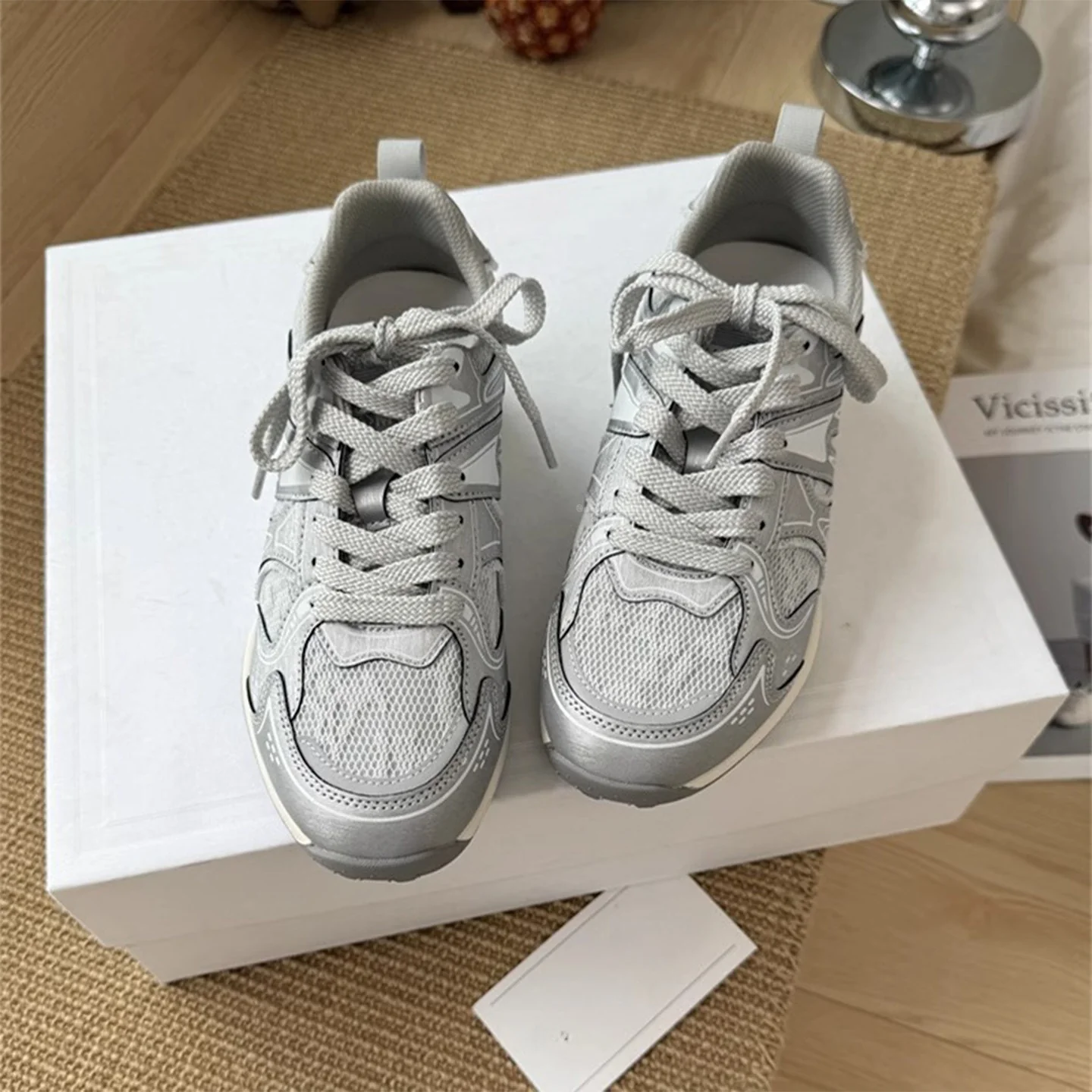 Damen Sportliche Freizeitsneaker mit atmungsaktiver Mesh-Oberfläche und rutschfester Sohle Heidi Mode - Image 6