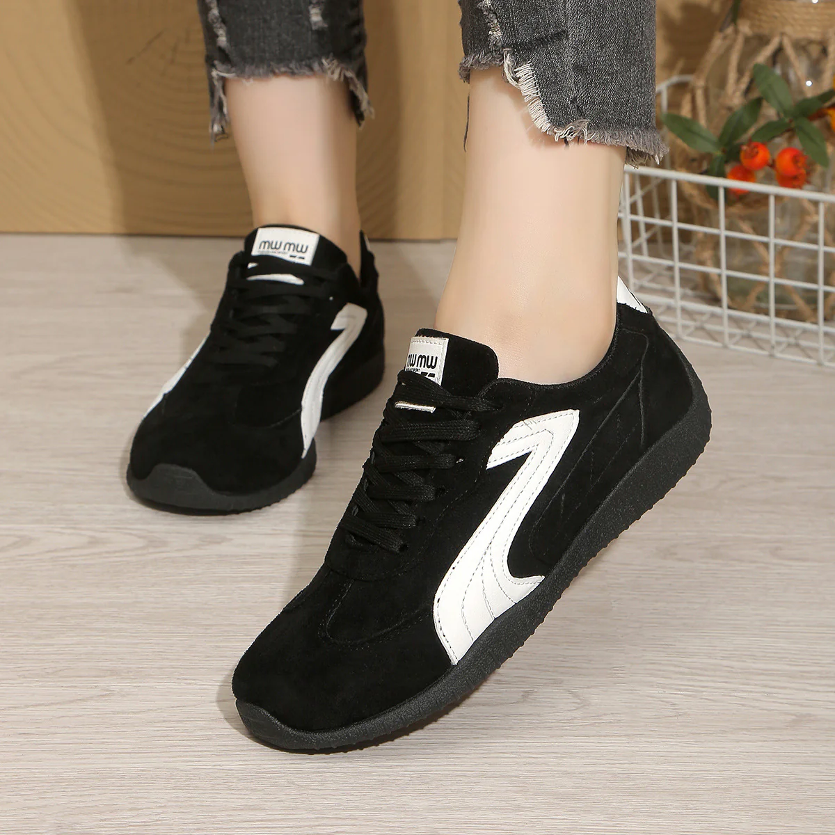 Damen Sportliche Freizeitsneaker mit atmungsaktiver Oberflächenstruktur Heidi Mode - Image 3