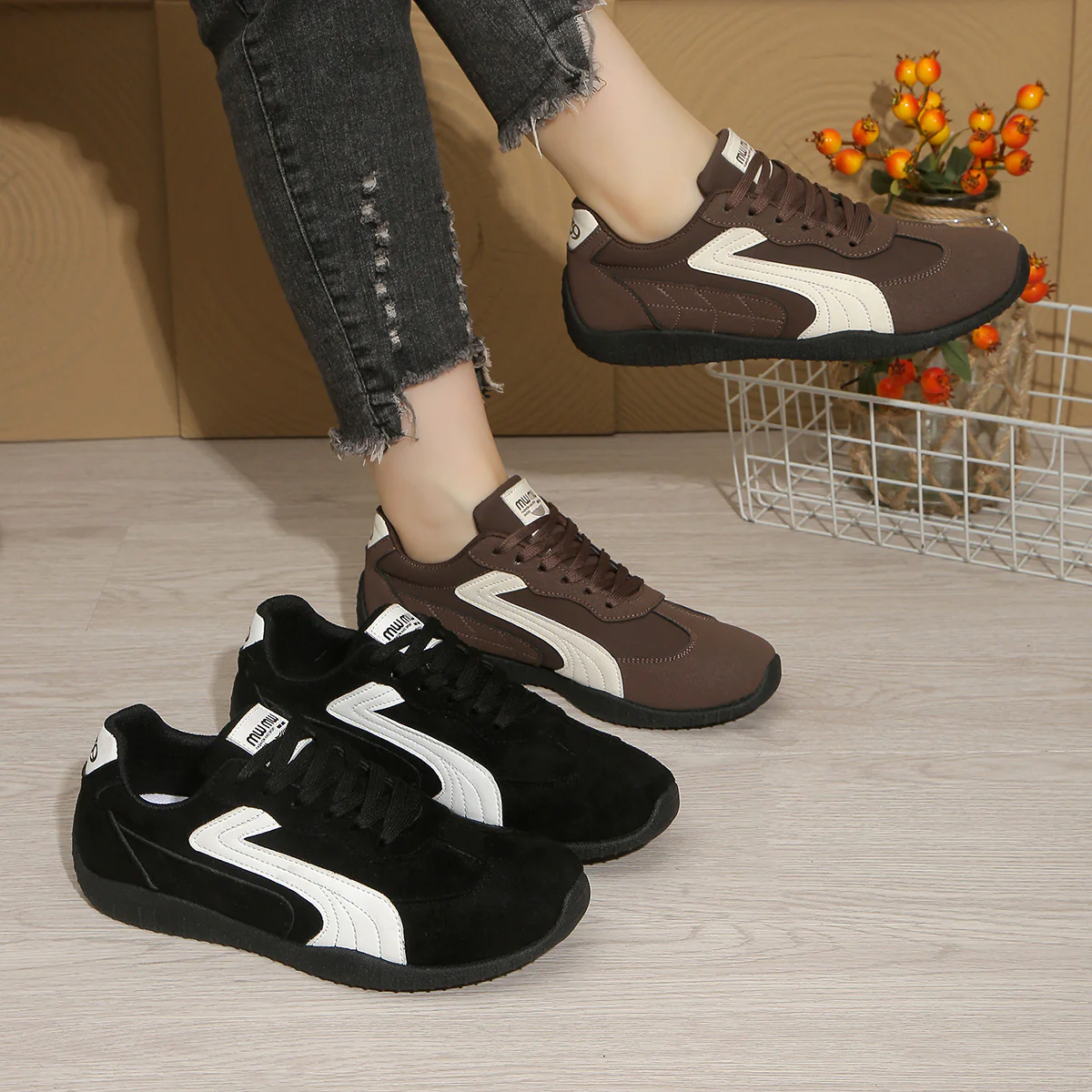 Damen Sportliche Freizeitsneaker mit atmungsaktiver Oberflächenstruktur Heidi Mode - Image 4
