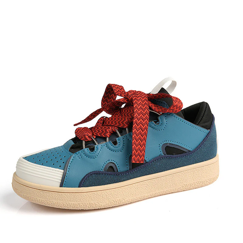 Damen Sportliche Freizeitsneaker mit bunten Schnürsenkeln und dämpfender Sohle Heidi Mode - Image 5