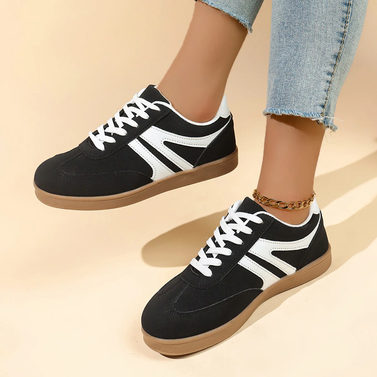 Damen sportliche Freizeitsneaker mit rutschfester Laufsohle und atmungsaktivem Obermaterial Heidi Mode - Image 6