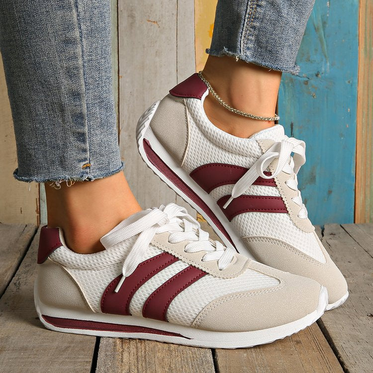 Damen Sportliche Freizeitsneakers mit atmungsaktiver Oberflächenstruktur und rutschfester Sohle Heidi Mode - Image 11