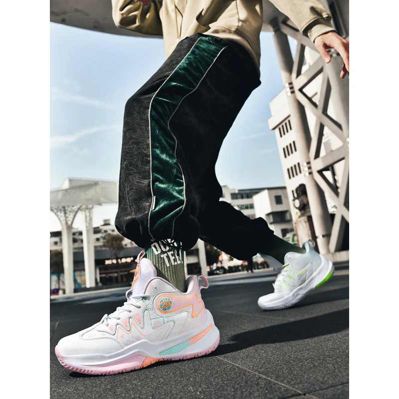 Damen Sportliche High-Top Basketball-Sneaker mit atmungsaktiver Mesh-Oberfläche und dämpfendem Fußbett Heidi Mode - Image 3