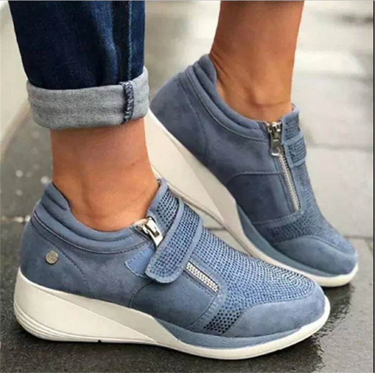 Damen sportliche High-Top Sneaker mit modischem Reißverschluss Heidi Mode - Image 7