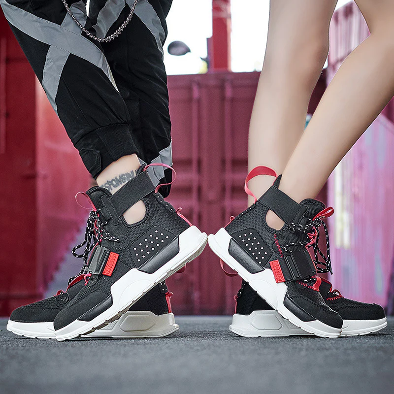 Damen Sportliche High-Top Sneaker mit verstellbarem Riemensystem Heidi Mode - Image 3