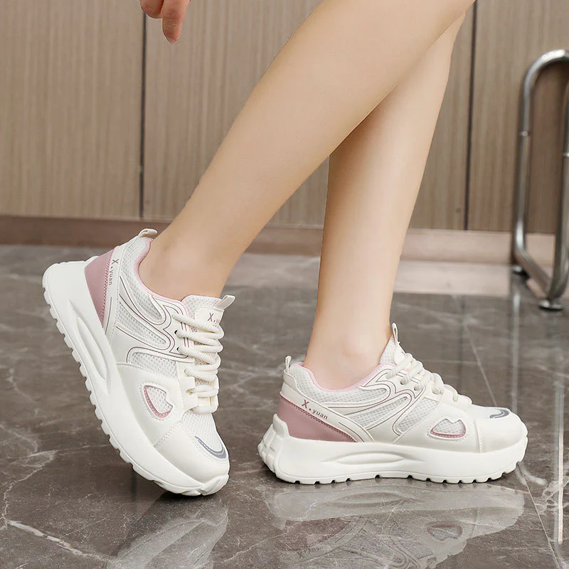 Damen Sportliche High-Top Sneakers mit atmungsaktivem Mesh-Obermaterial und dämpfender Sohle Heidi Mode - Image 4