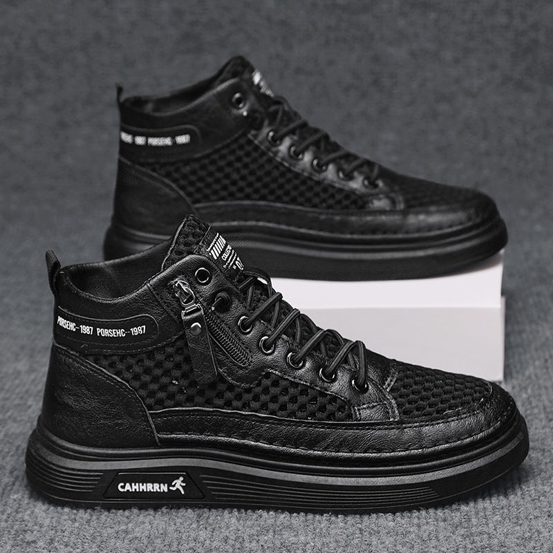 Damen Sportliche High-Top Sneakers mit atmungsaktivem Obermaterial und robustem Profil Heidi Mode - Image 10