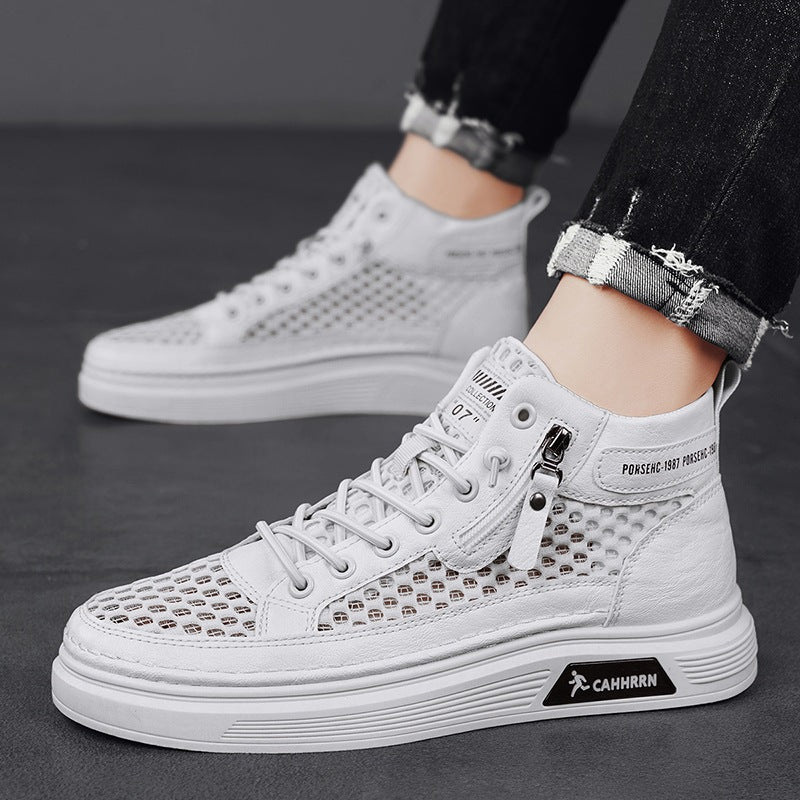 Damen Sportliche High-Top Sneakers mit atmungsaktivem Obermaterial und robustem Profil Heidi Mode - Image 2