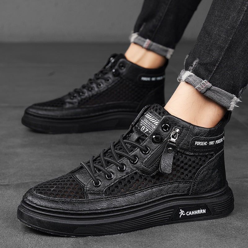 Damen Sportliche High-Top Sneakers mit atmungsaktivem Obermaterial und robustem Profil Heidi Mode - Image 4