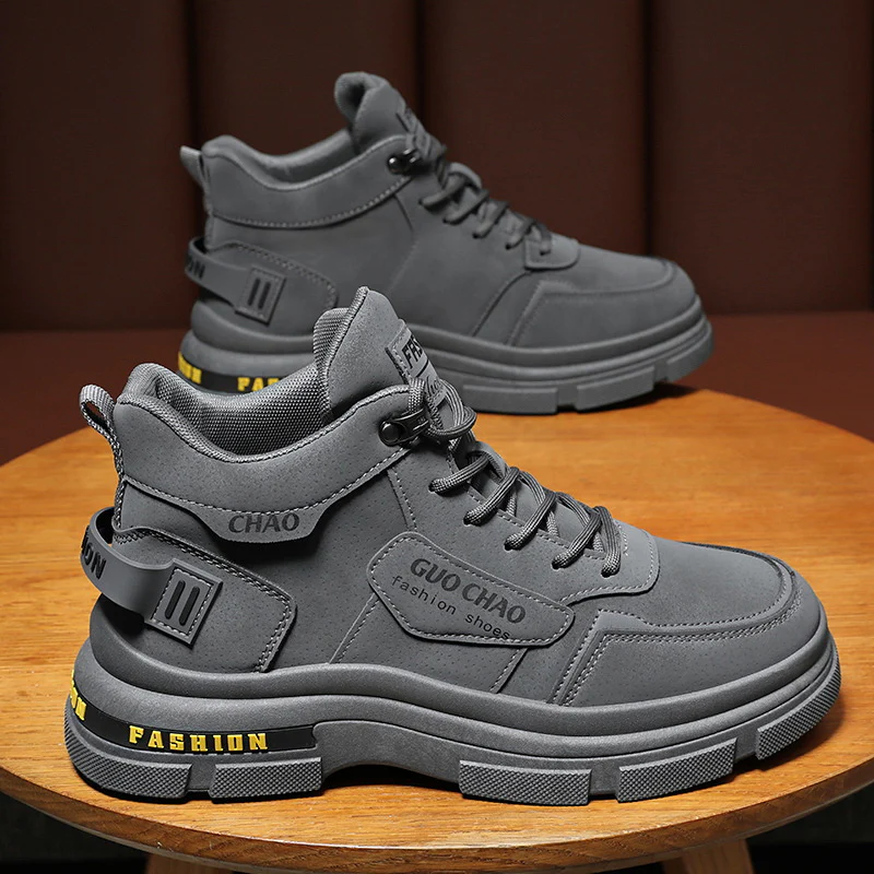 Damen Sportliche High-Top Sneakers mit dämpfendem Sohlenprofil und atmungsaktiver Innensohle Heidi Mode - Image 2