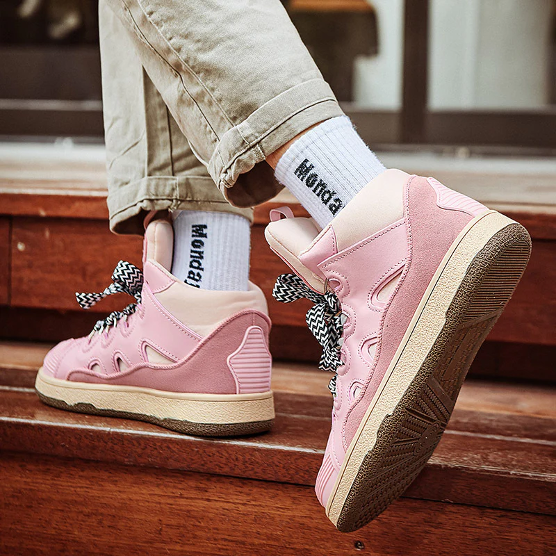 Damen Sportliche High-Top Sneakers mit elastischem Schnürsystem Heidi Mode - Image 2