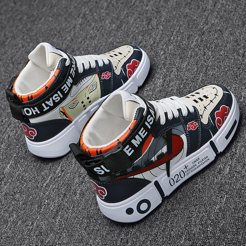 Damen Sportliche High-Top Sneakers mit farbenfrohem Grafikdesign Heidi Mode - Image 4