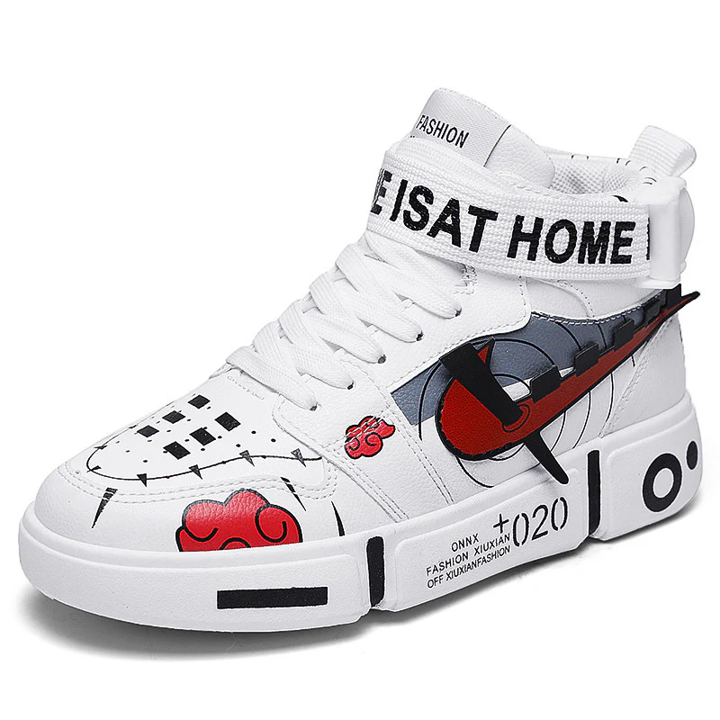 Damen Sportliche High-Top Sneakers mit farbenfrohem Grafikdesign Heidi Mode - Image 5