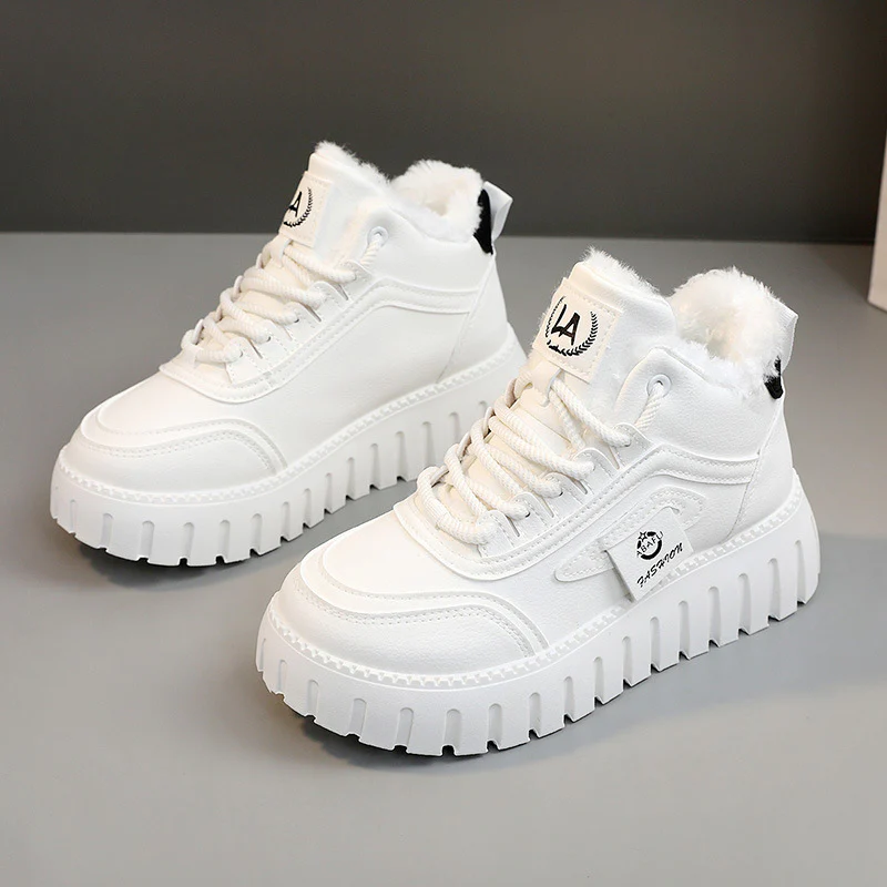 Damen Sportliche High-Top Sneakers mit gefüttertem Innenfutter und rutschfester Laufsohle Heidi Mode - Image 7