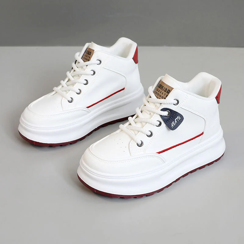 Damen Sportliche High-Top Sneakers mit gepolsterter Sohle und atmungsaktiver Struktur Heidi Mode - Image 2