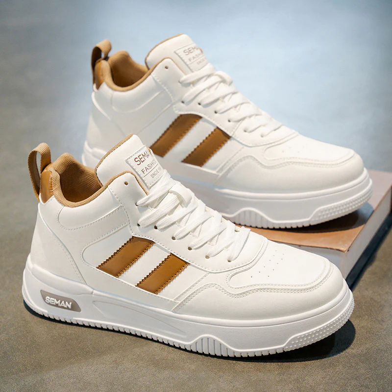 Damen Sportliche High-Top Sneakers mit gepolsterter Sohle und griffigem Profil Heidi Mode