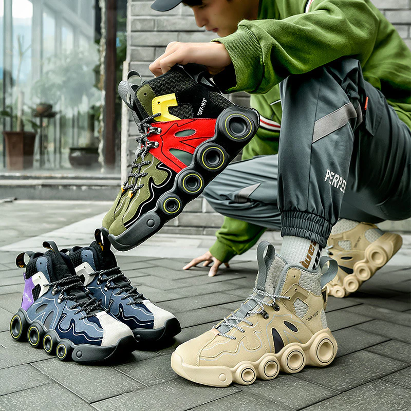 Damen Sportliche High-Top Sneakers mit innovativem Dämpfungssystem Heidi Mode - Image 4