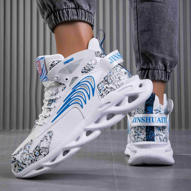 Damen Sportliche High-Top Sneakers mit innovativem Dämpfungssystem und stylishem Design Heidi Mode