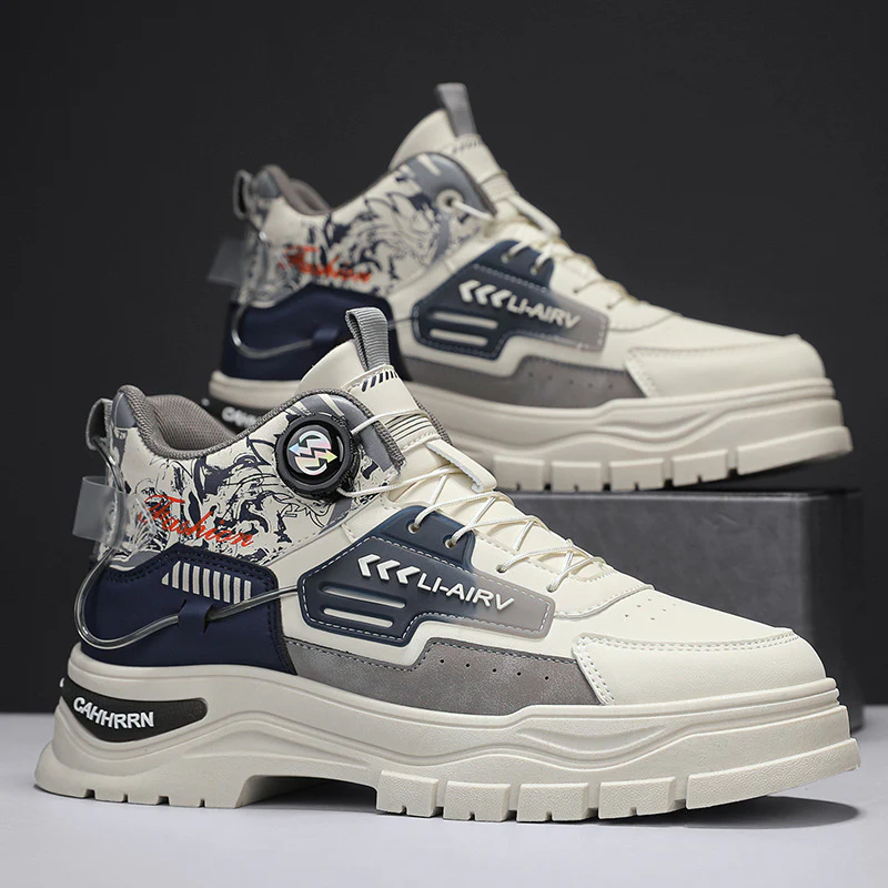 Damen Sportliche High-Top Sneakers mit innovativer Schnürtechnologie und robustem Sohlenprofil Heidi Mode - Image 4