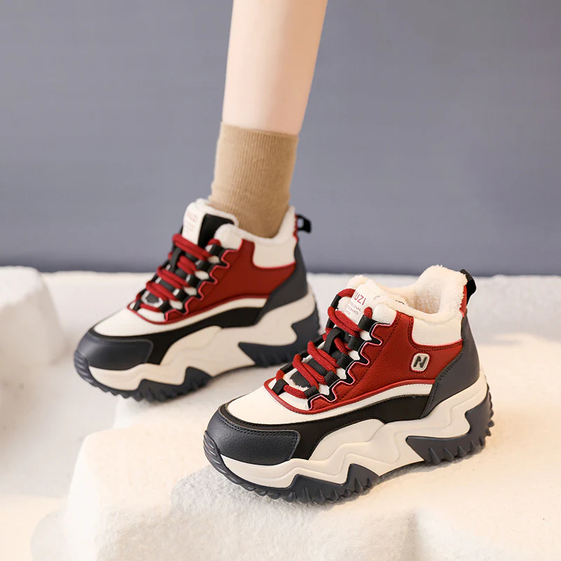 Damen Sportliche High-Top Sneakers mit kuscheligem Innenfutter Heidi Mode - Image 4