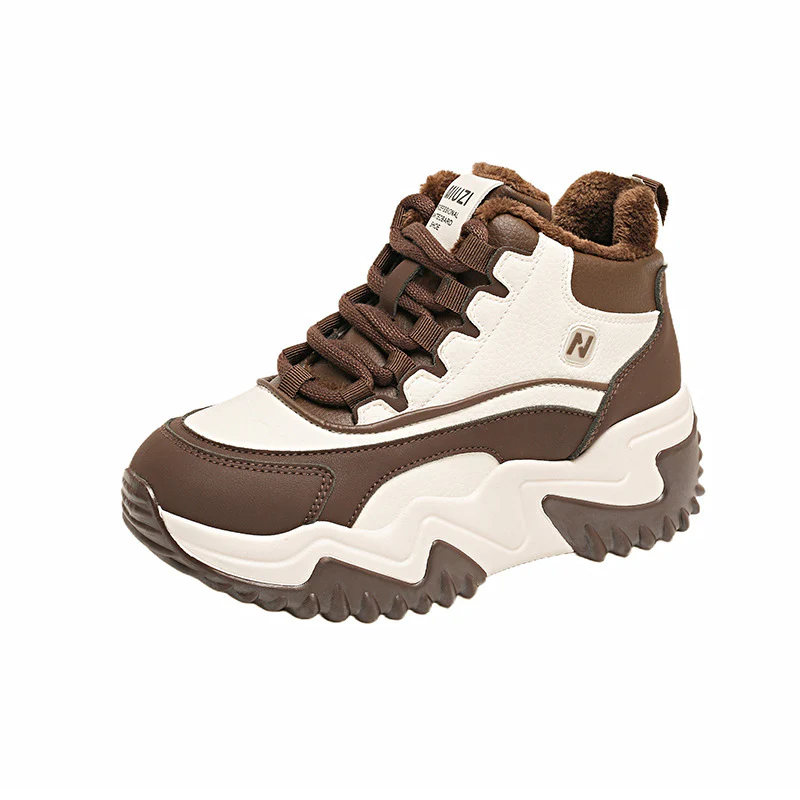 Damen Sportliche High-Top Sneakers mit kuscheligem Innenfutter Heidi Mode - Image 6