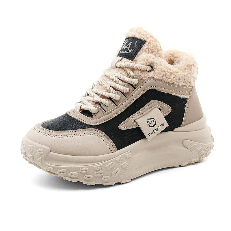 Damen Sportliche High-Top Sneakers mit kuscheligem Innenfutter und rutschfester Sohle Heidi Mode - Image 5