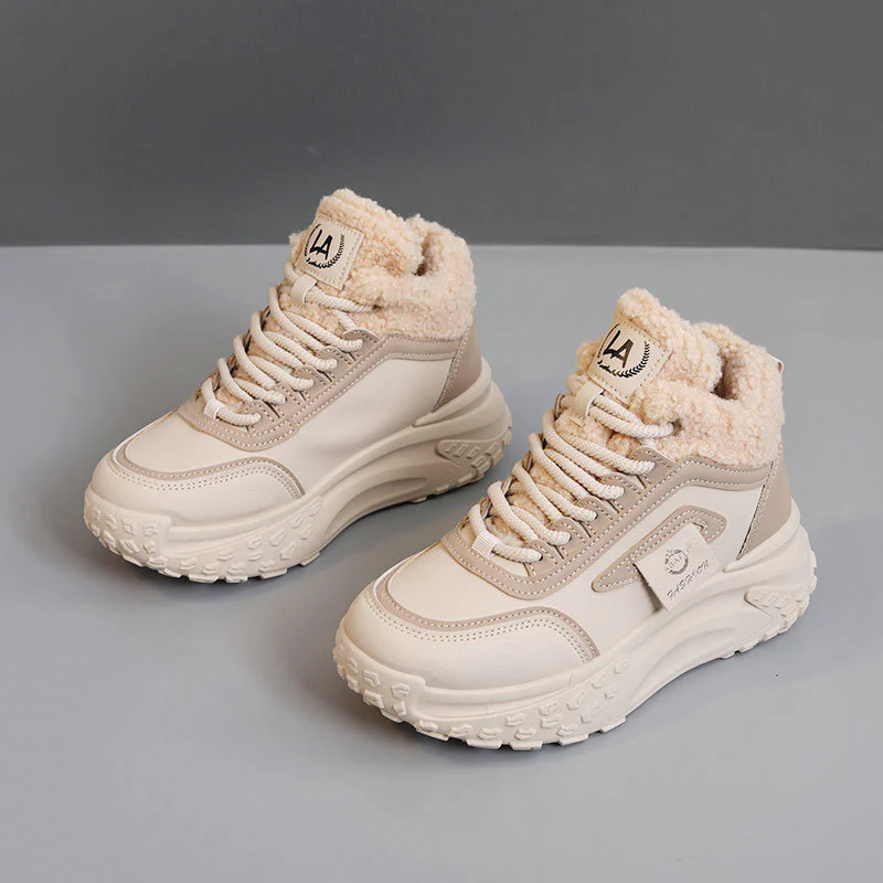 Damen Sportliche High-Top Sneakers mit kuscheligem Innenfutter und rutschfester Sohle Heidi Mode - Image 6