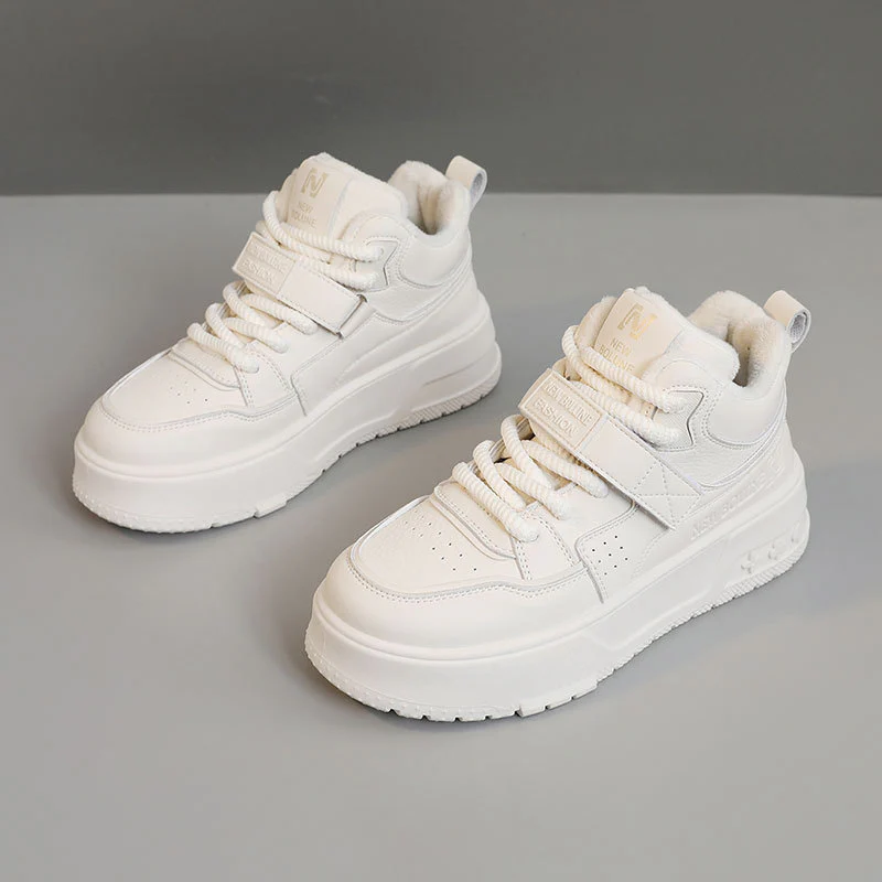 Damen Sportliche High-Top Sneakers mit kuscheligem Innenfutter und sicherem Schnallenverschluss Heidi Mode - Image 7