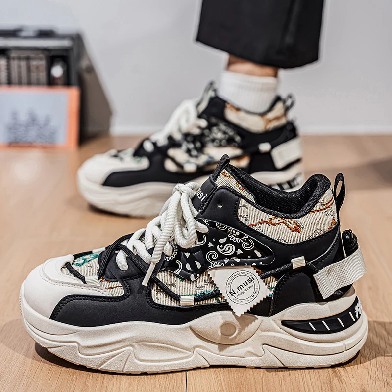 Damen Sportliche High-Top Sneakers mit modischem Ethno-Muster und innovativer Sohlentechnologie Heidi Mode - Image 4