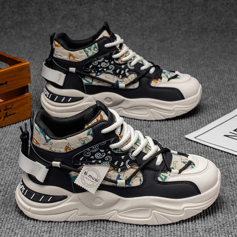 Damen Sportliche High-Top Sneakers mit modischem Ethno-Muster und innovativer Sohlentechnologie Heidi Mode - Image 7
