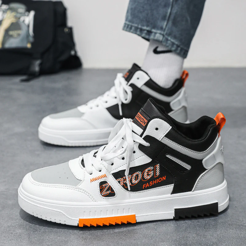 Damen Sportliche High-Top Sneakers mit modischem Schriftzug und rutschfester Sohle Heidi Mode - Image 4