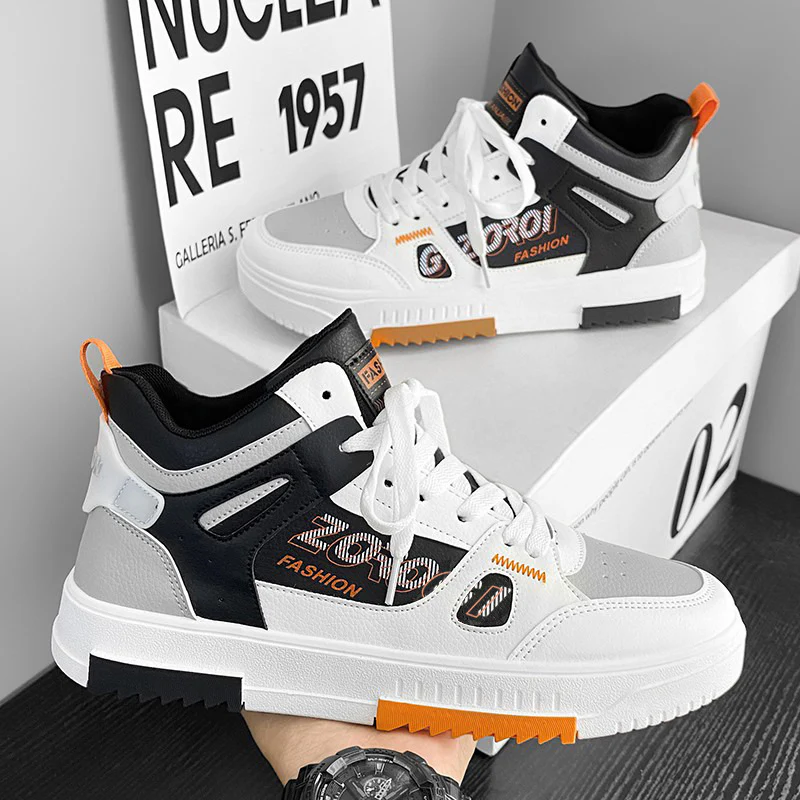 Damen Sportliche High-Top Sneakers mit modischem Schriftzug und rutschfester Sohle Heidi Mode - Image 6