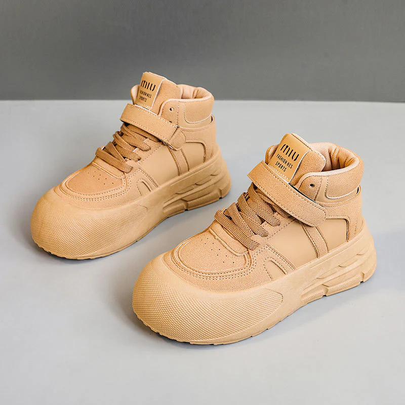 Damen Sportliche High-Top Sneakers mit praktischem Klettverschluss und strapazierfähigem Obermaterial Heidi Mode - Image 7