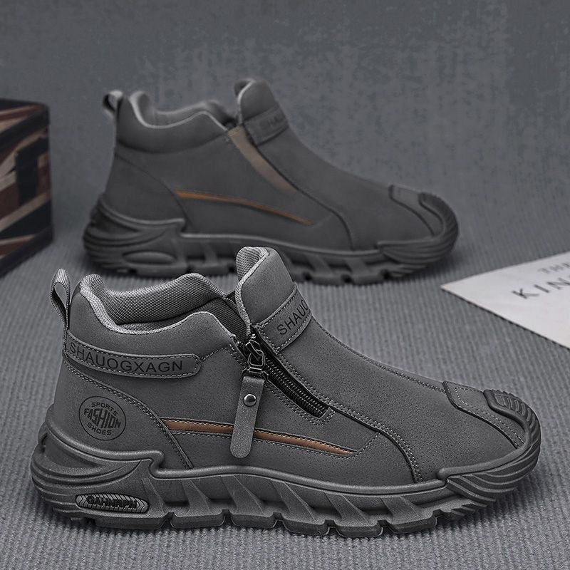Damen Sportliche High-Top Sneakers mit praktischem Reißverschluss und isolierendem Innenfutter Heidi Mode - Image 2