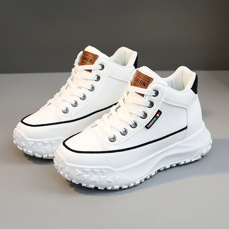 Damen Sportliche High-Top Sneakers mit rutschfester Gummisohle und hohem Tragekomfort Heidi Mode - Image 2