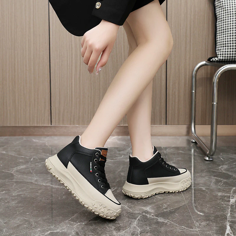 Damen Sportliche High-Top Sneakers mit rutschfester Gummisohle und hohem Tragekomfort Heidi Mode - Image 4