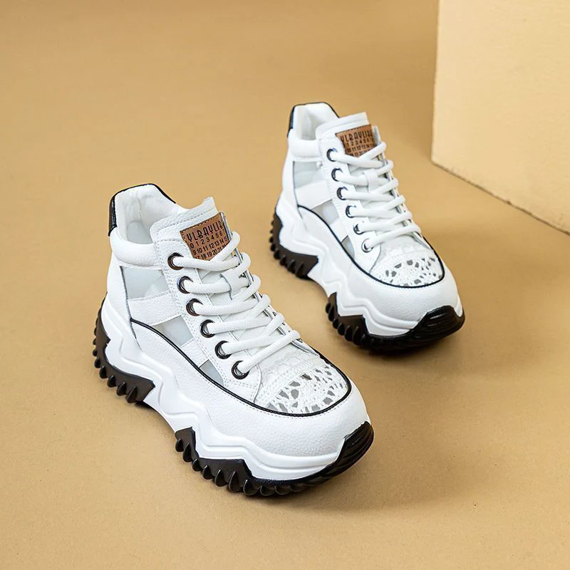 Damen Sportliche High-Top Sneakers mit rutschfester Profilsohle und atmungsaktivem Obermaterial Heidi Mode - Image 3