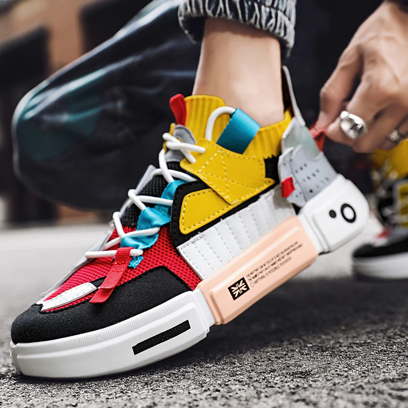 Damen Sportliche High-Top Sneakers mit strapazierfähigem Obermaterial und atmungsaktiver Struktur Heidi Mode