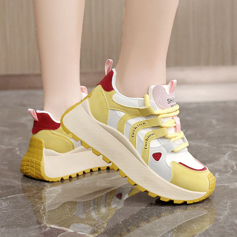 Damen Sportliche High-Top Sneakers mit trendiger Dämpfung und atmungsaktiver Oberflächenstruktur Heidi Mode - Image 3